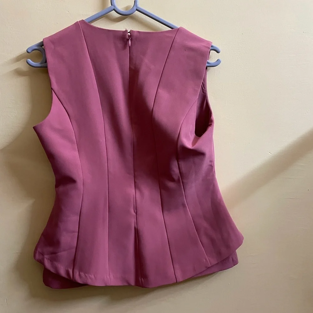 Vero Moda Pink Solid Top - Picture 4 of 4